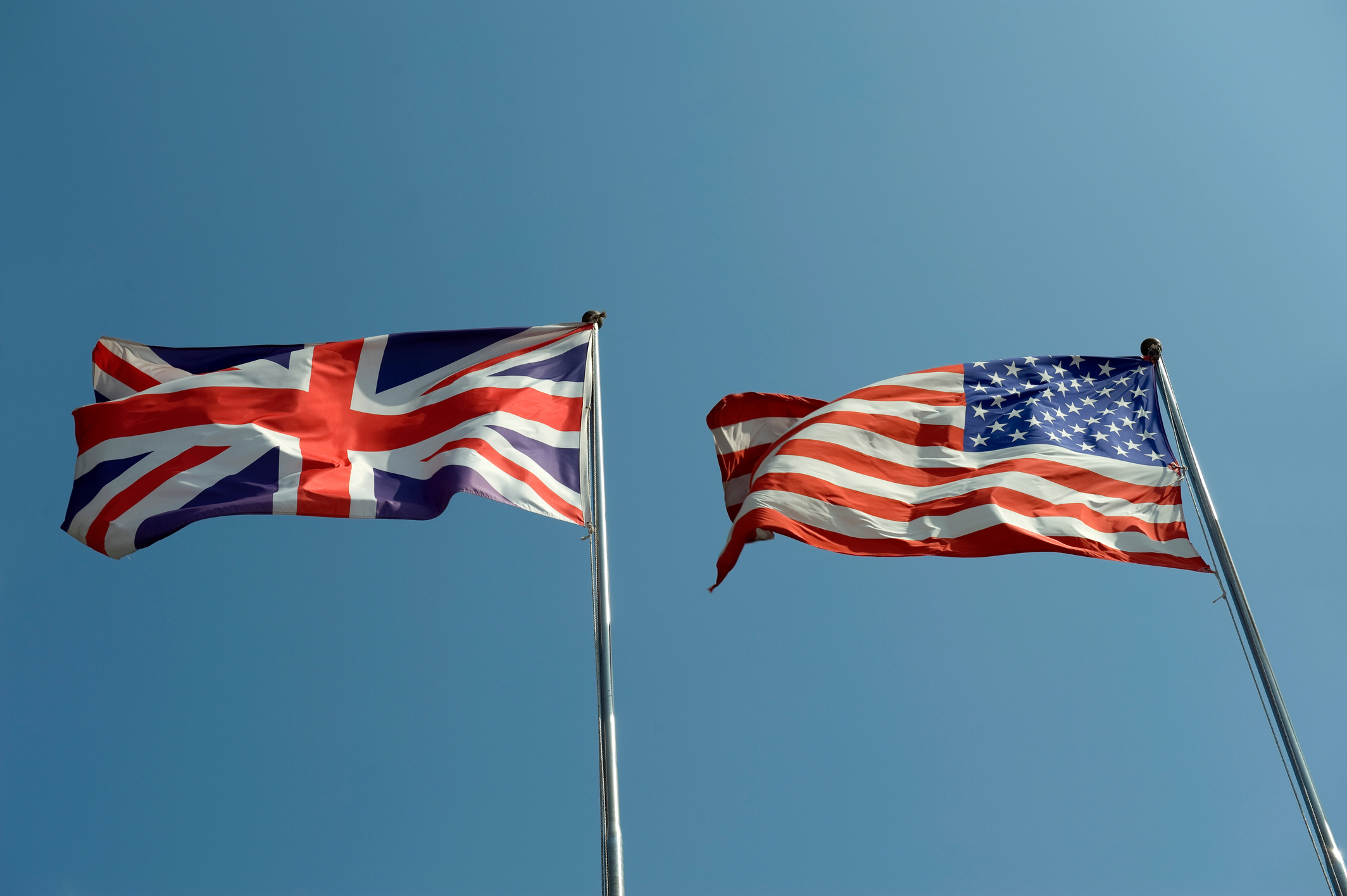United Kingdom and USA flags